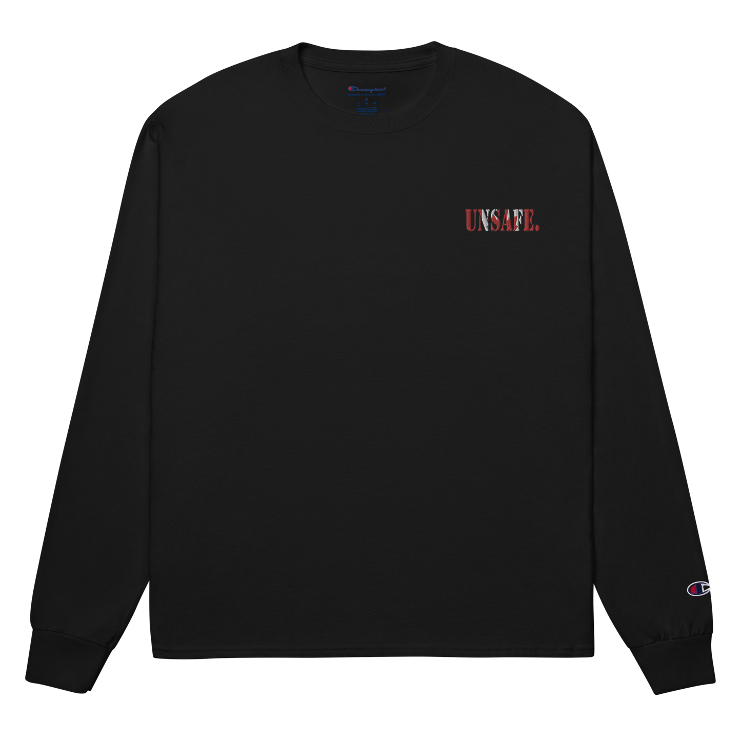 UNSAFE x Champion Unisex Long Sleeve Shirt