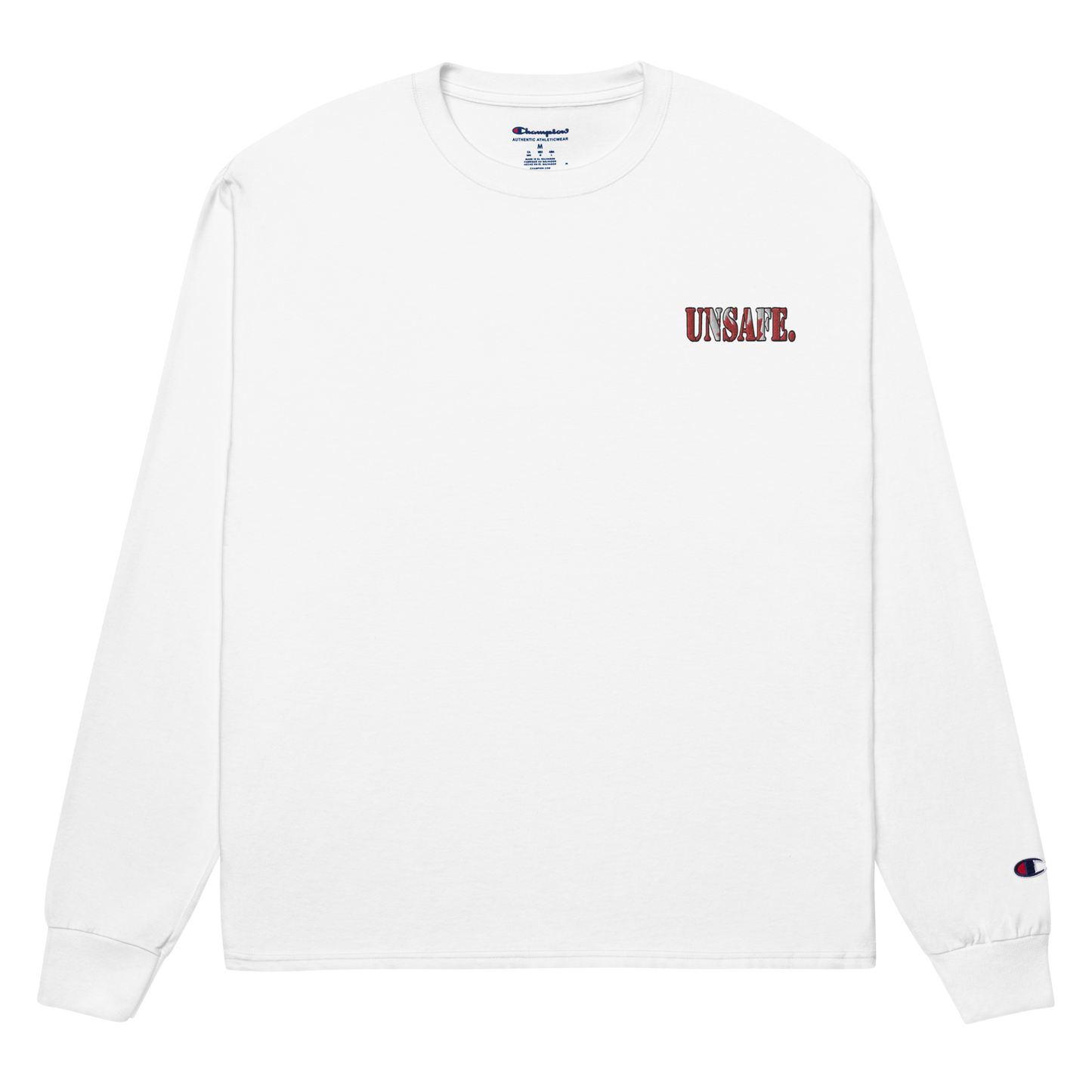 UNSAFE x Champion Unisex Long Sleeve Shirt